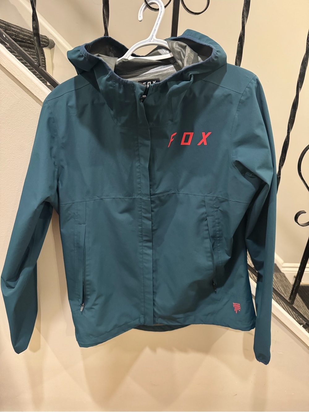 FOX women’s Teal Hooded Waterproof Jacket